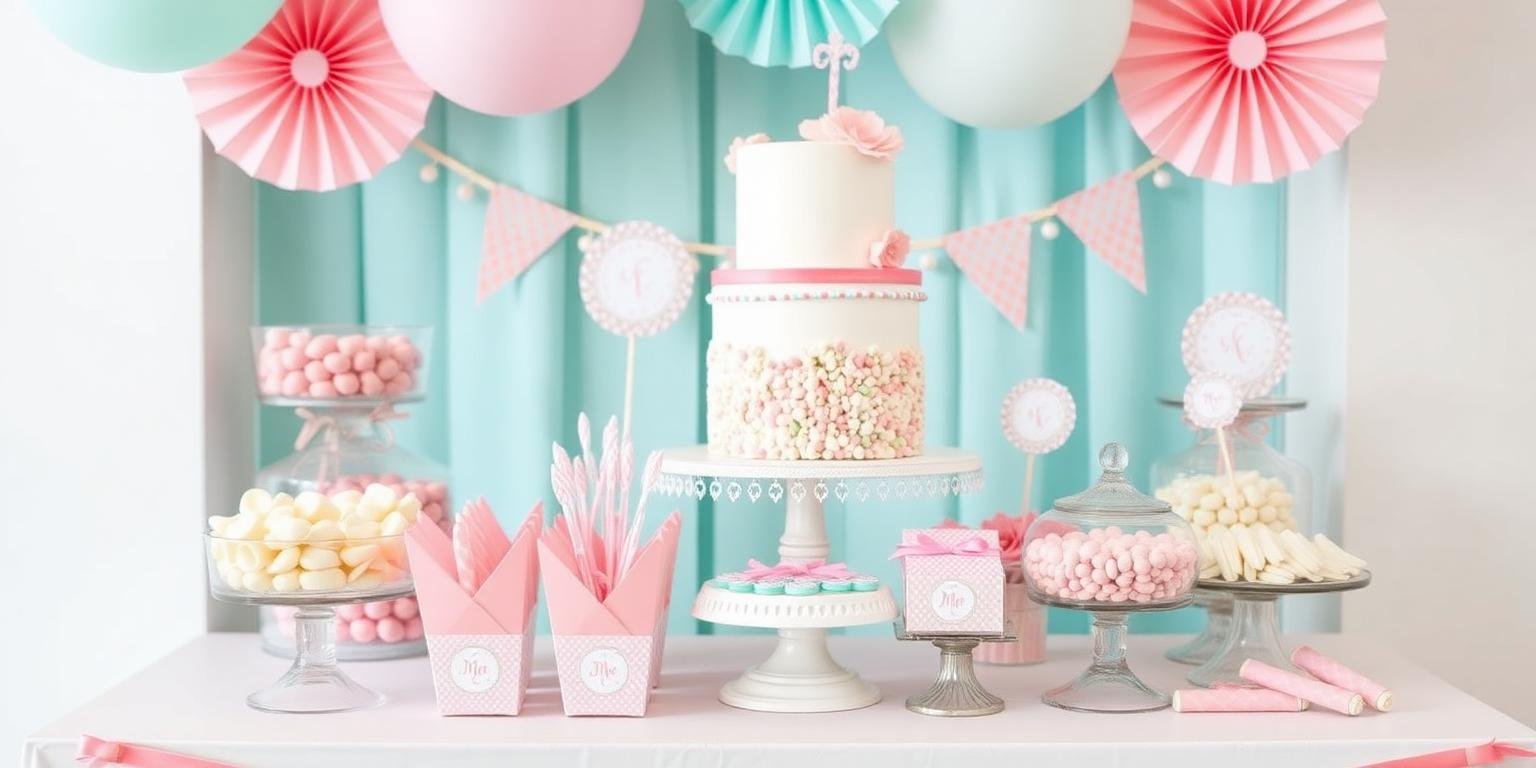 Mesa de dulces decorada